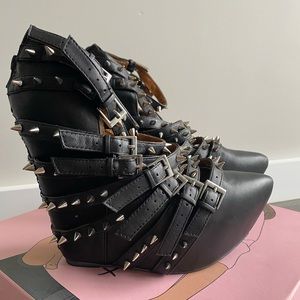 Jeffery Campbell Zip 2 Stud Heels
